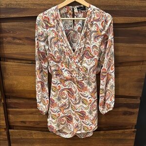 Soho Multicolor Paisley Romper with Open-back